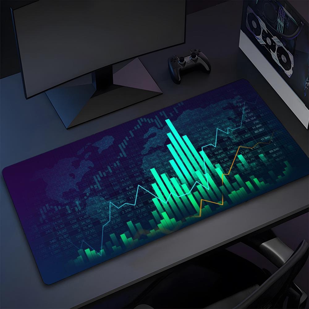 Stock Market Candle Chart Mouse Pad High Quality Natural Rubber Mouse Pad The Most Professional Washable Laptop Mouse Pad