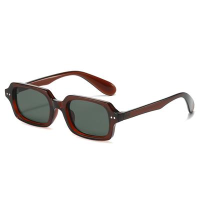 Rivet Sunglasses Trendy Street Sunglasses Retro Small Square Frame Sun Protection And Uv Protection