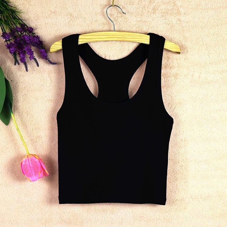 

Женский укороченный топ из чистого хлопка, майка для йоги - осенняя базовая модель Plus size (130-160 catties)