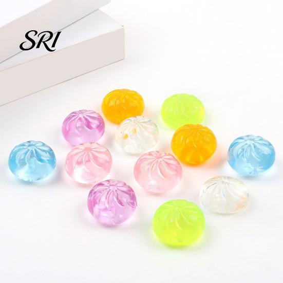 Mini Stress Ball Relief Dumpling Squeeze Toy Clear Steamed Bun Sensory Anxiety Soft Stretchy Fidget Party Favors