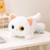 Soft Big Eyes Cat Plush Toy Cute Siamese Cat  Plush Doll Simulation Cat Plush Doll  Home Decoration