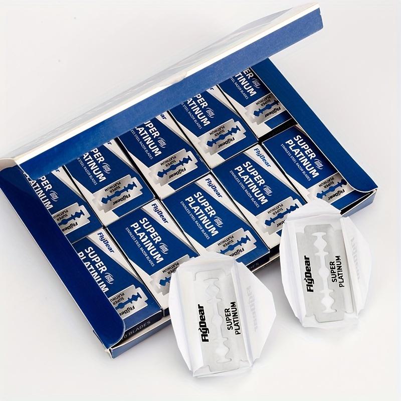 10/100pcs Premium Stainless Steel Razor Blades Double Edge Sharp Razors for All Skin Type for Shaves Beard Trimming Hair Removal