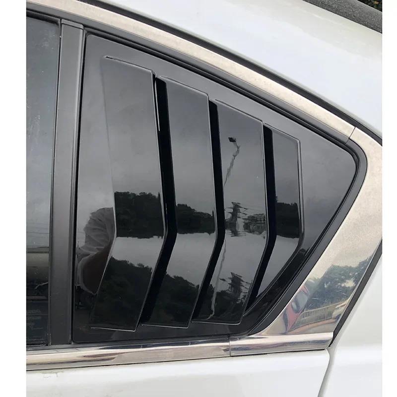 For Honda Accord 8th Sedan 2008-2013 ABS Plastic Rear Window Quarter Louver Scoop Cover Side Vent Trim Car Adhesive Accessories