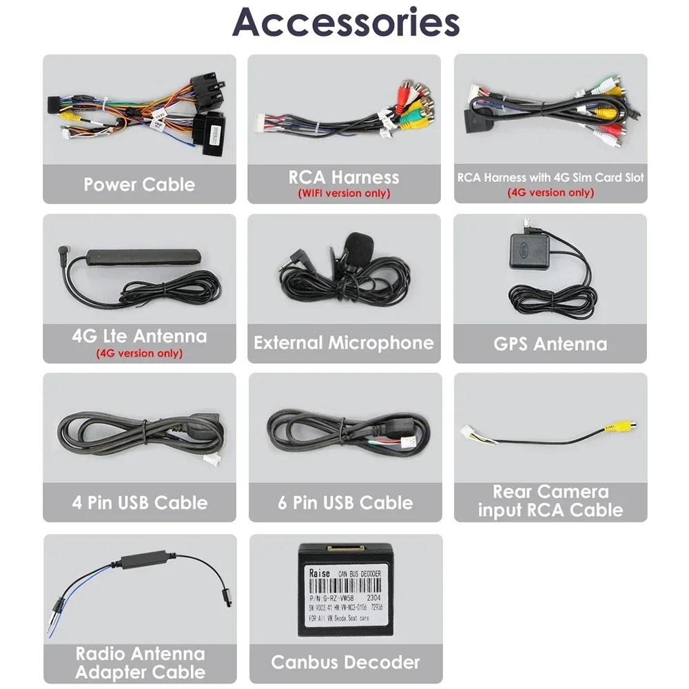 Hizpo 10.1''QLED Screen 2din Android Car Radio Multimedia Video Player for Skoda Fabia 2 2007 - 2014 GPS Navi Carplay AutoIntelligent   4G RDS WIFI