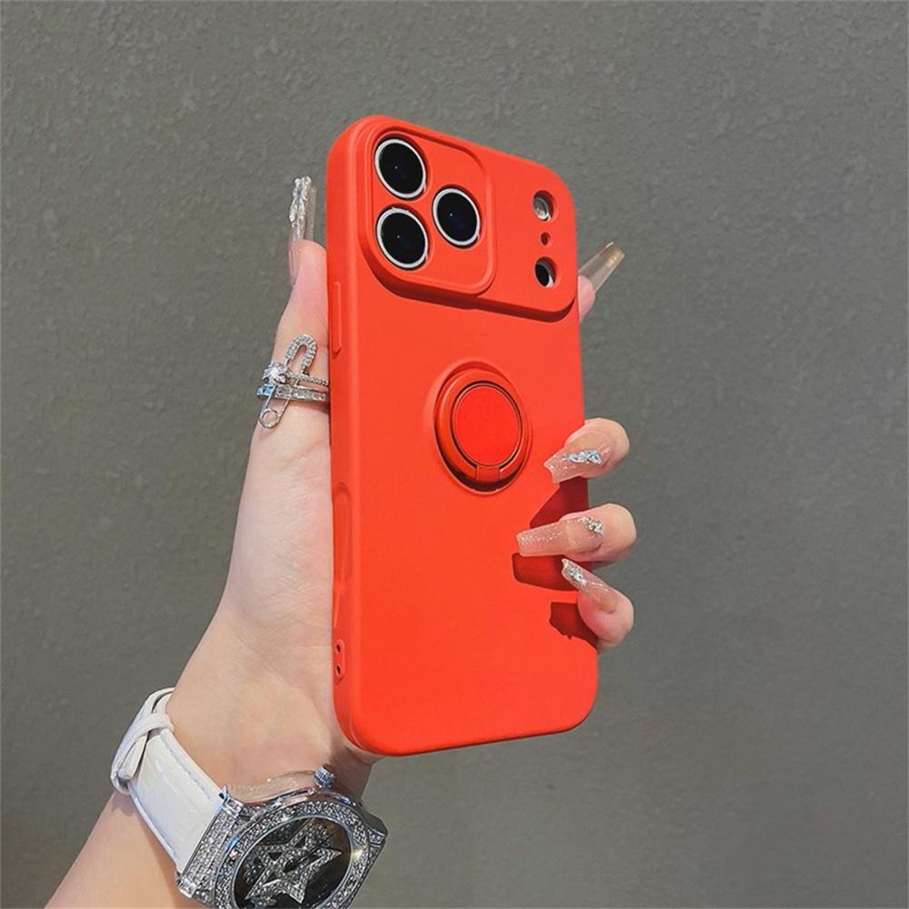 For iPhone 17 Air 16 15 14 13 Plus Pro Max With Ring Holder Stand Shockproof Case colorful luxury Silicone Soft Back Cover