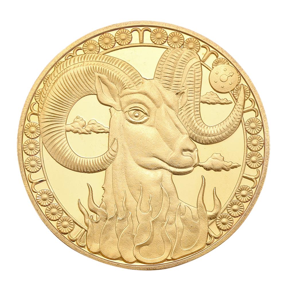 Gold Plated Physical Coin Limited Editions Exquisite Commemorative Medal Precious Metal Finish Zodiac Coins for Friends Family
