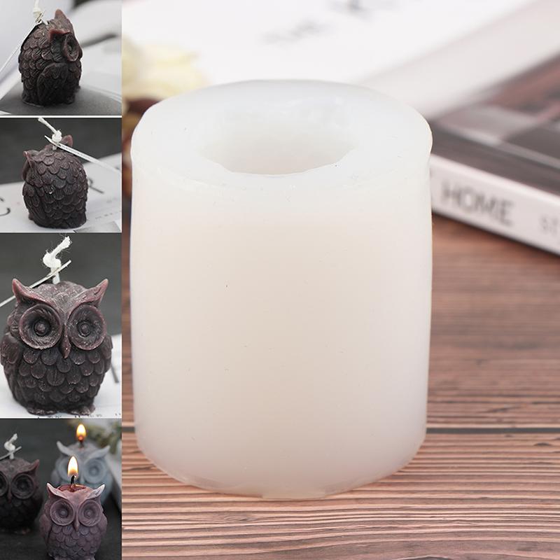 3D Сова Свеча Силикона Создание Diy ручной смолы формы животных Штукатурка восковая плесень – купить по низким ценам в интернет-магазине Joom