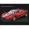 1/32 Pagani Huayra BC Supercar Alloy Muscle Car Model Sound and Light Pull Back Children's Toy Collectibles Birthday Gift