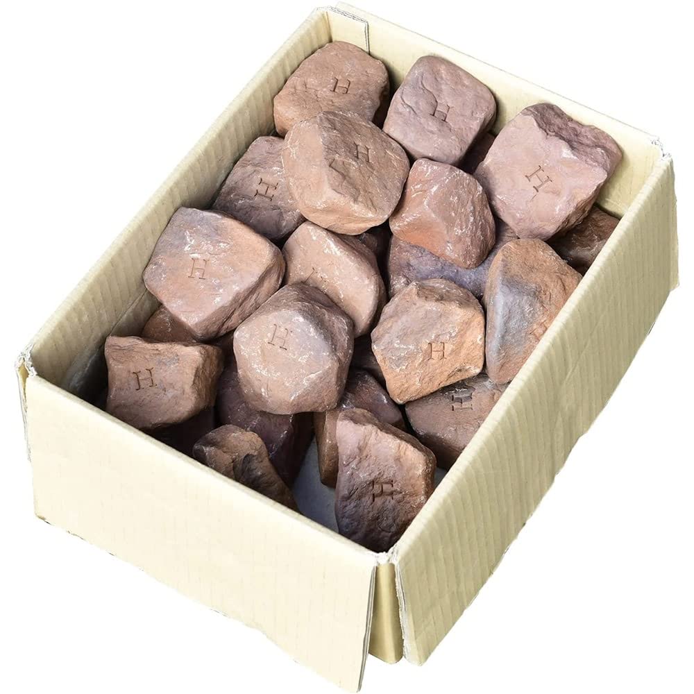 

Sauna Stone Made in Easy to set Home Roryu tertiary Outside air Insulated Easy to Private Original sauna stone 10kg [Honma Seisakusho] Stone, only, коричневий