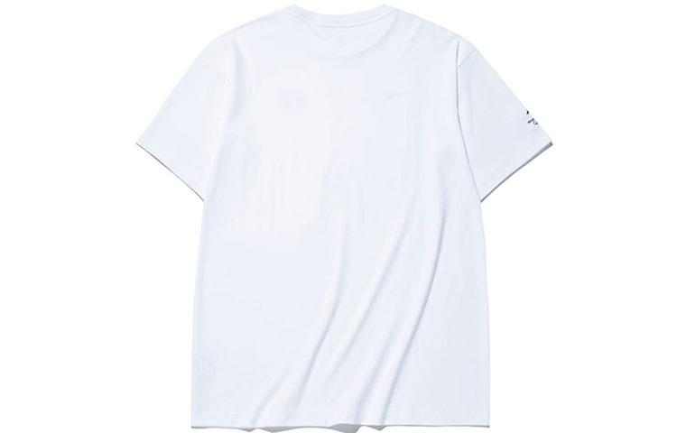 Men's ANTA National Flag T-Shirts Unisex White Crew Neck Moderate Straight Fit