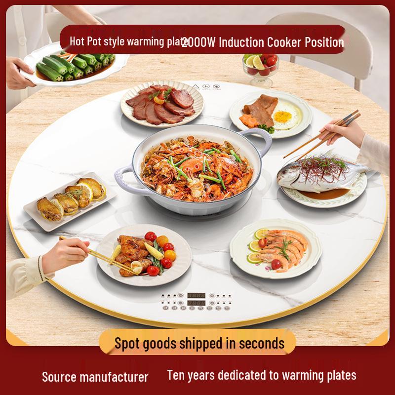 3000W Smart Multi-functional Induction Cooker and Warming Board for Hot Pot, Rice, and Dishes