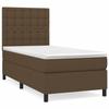 3142052 vidaXL Divan Bed with Mattress Dark Brown 80x200 Cm