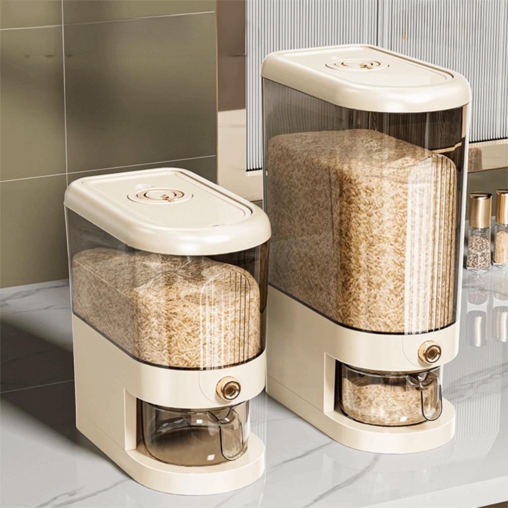 Feuchtigkeitsdichter Reispender 5/10kg Reiskübel BPA-freier Getreidebehälter Küche