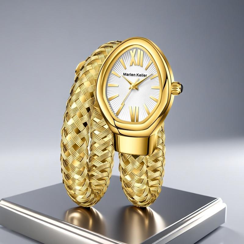New Creative Snake Shape Women's Watches Luxury Quartz Fashion Ladies Bracelet Wristwatch Girls Gifts