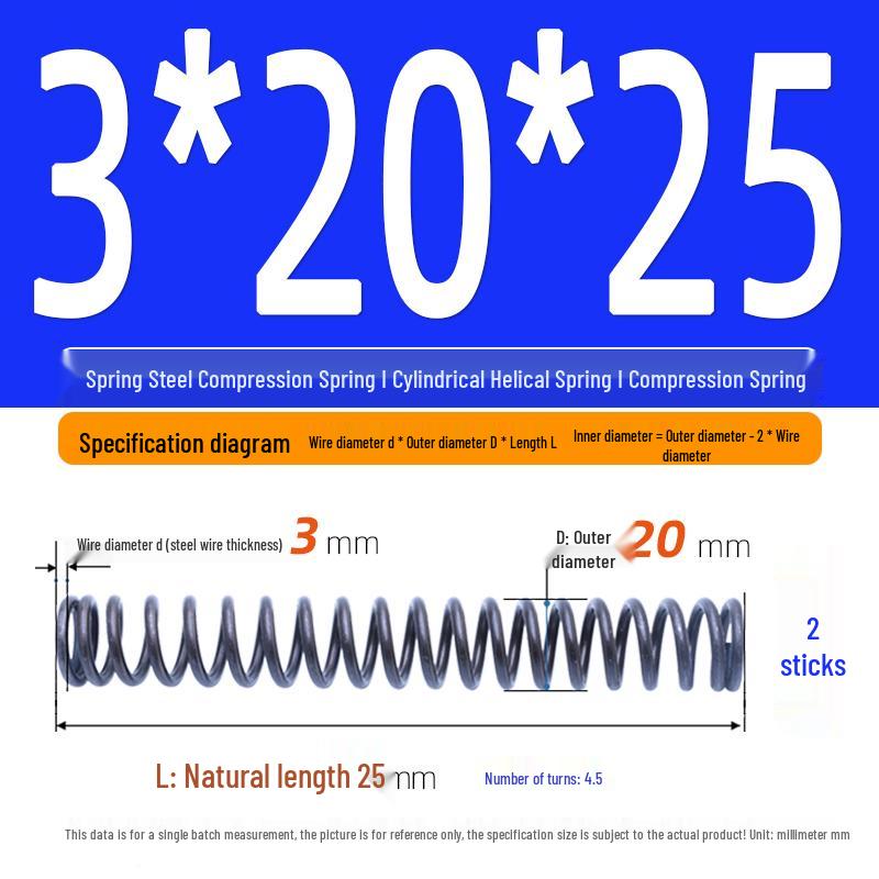 Compression Spring Y-Type Shock Absorbing Coil 3*16/17/18/19/20