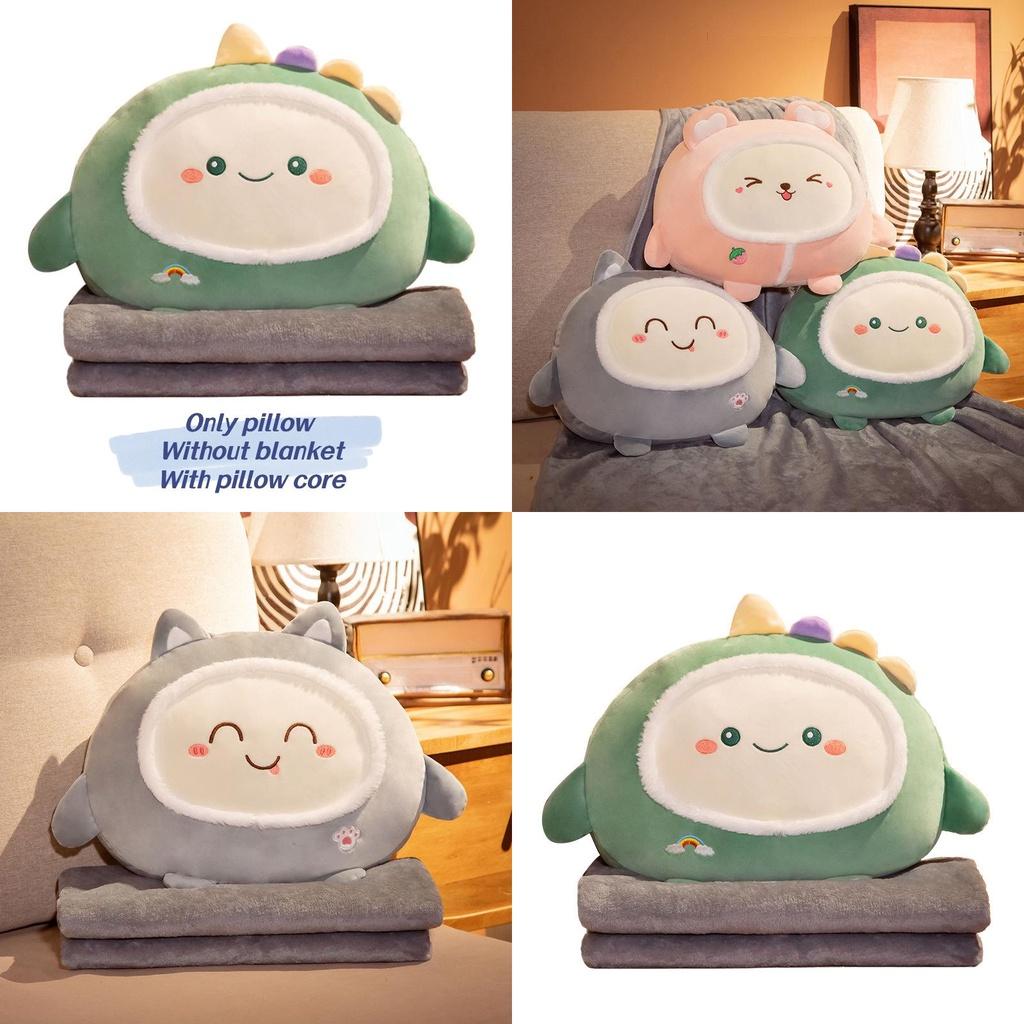 Almofada de Pelúcia Adorável de Desenho Animado Para Uso no Carro e no Escritório, Almofada Macia e Aconchegante com Design Estilo Coreano 40x40x20cm