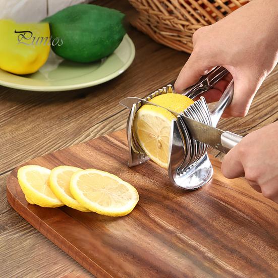 Potato Slicer Handy Extensive Use Food Grade Kitchen Fruit Tomato Clip Holder for Home