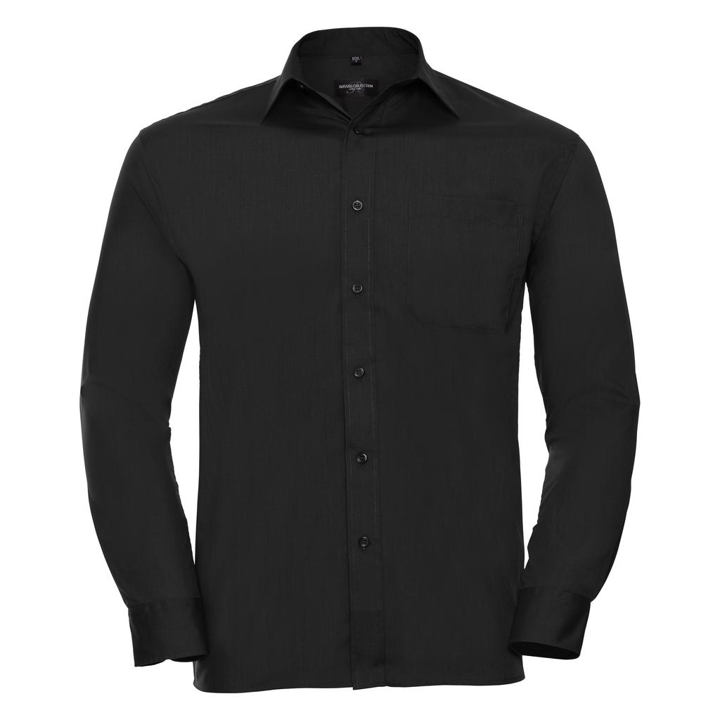 Russell Collection Mens Long Sleeve Shirt