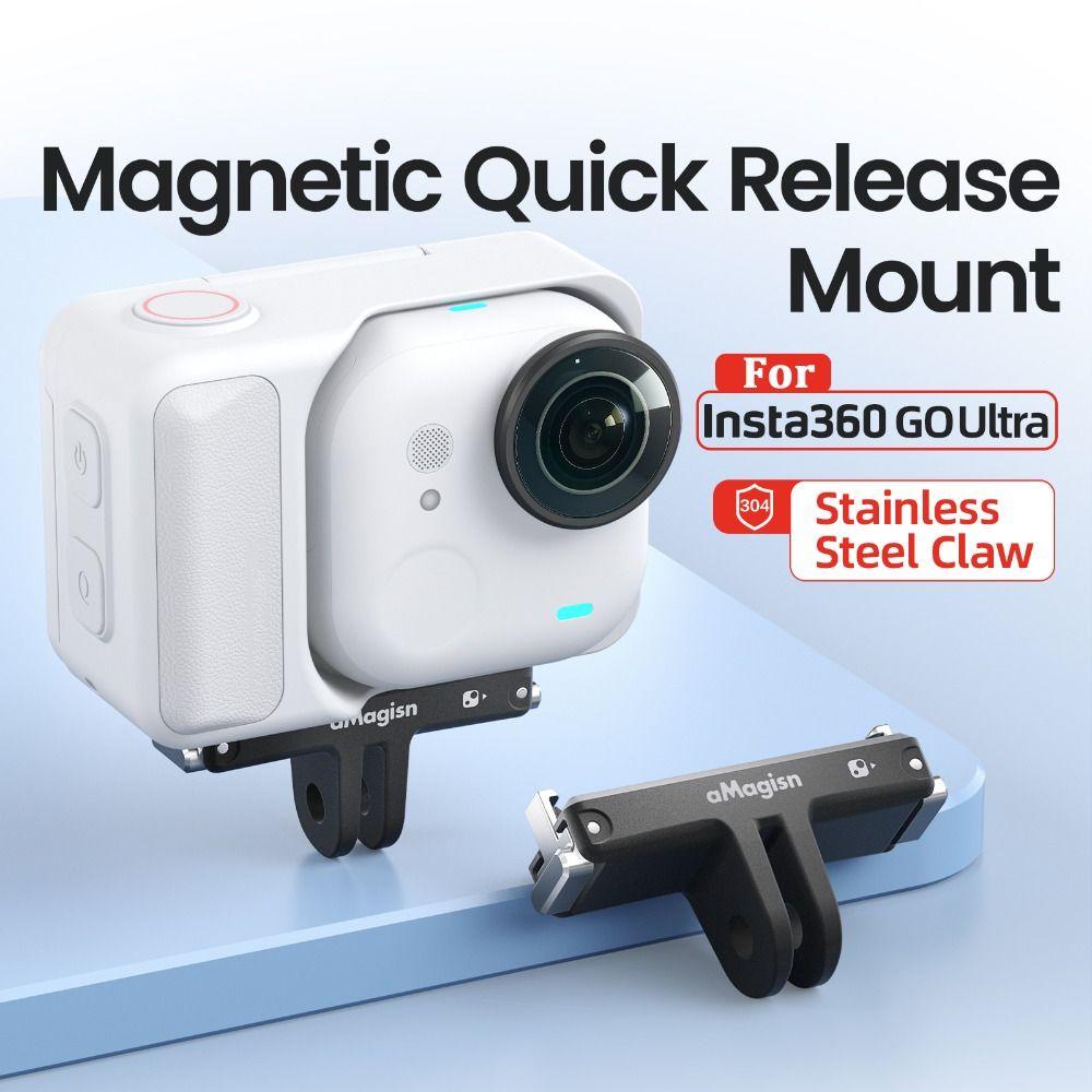 Adaptor de bază cu montare magnetică durabilă pentru accesorii cameră de acțiune Insta360 Go Ultra