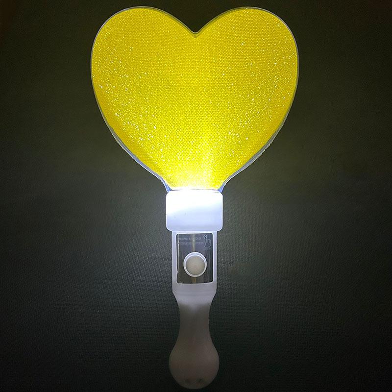 Light-Up Heart & Pentagram Glow Stick with Sound Shaker for Creative Activities