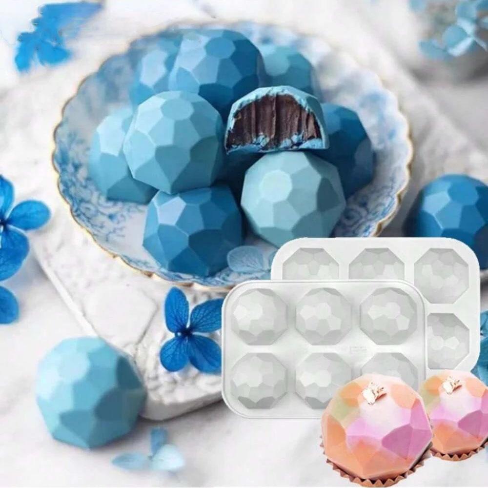 6 Cavity Flower Silicone Cake Mold Chocolate Pastry Baking Mold Dessert Cake Decoration Tools Donut Muffin Kitchen Accessories