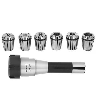 1 adet R8 ER32 Pens Tutucu   6 adet ER32 Yaylı Pens CNC Frezeleme Aleti