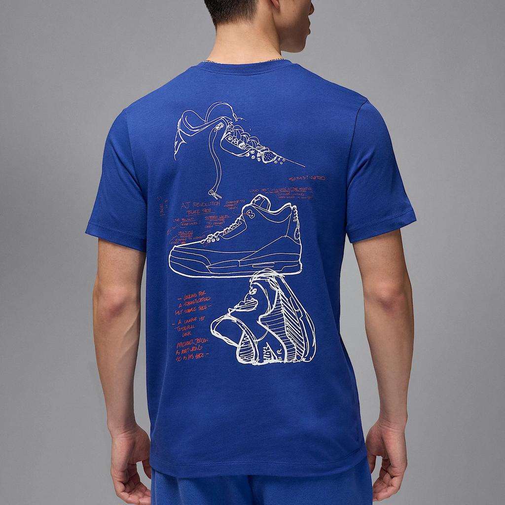 Jordan Rare Air Simple Comfortable Fashion Short Sleeve T-Shirt Men Tops Deep-Royal Sail IB7526-485