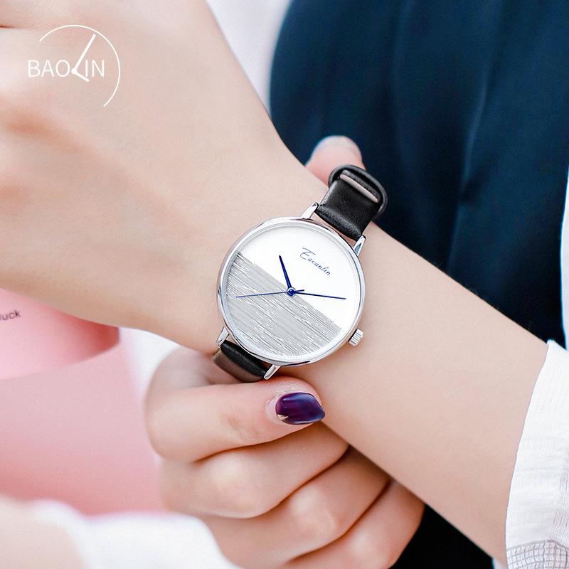 Dameshorloge Eenvoudig Zonsopgang Koude Stijl Horlogeband College Stijl Vrouwelijke Student Gepersonaliseerd Horloge Model Vrouw