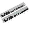 3D ABS Black Car Rear Trunk Badge Letters Logo G63 G65 G500 G550 V12 V8 BITURBO Emblem For Mercedes Benz W463 W464 Accessories