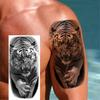 1 Sheet Realistic Fake Tiger Temporary Tattoos Sticker For Men Women Adults Water Transfer Transferable Tattoo Sleeve Waist Arm