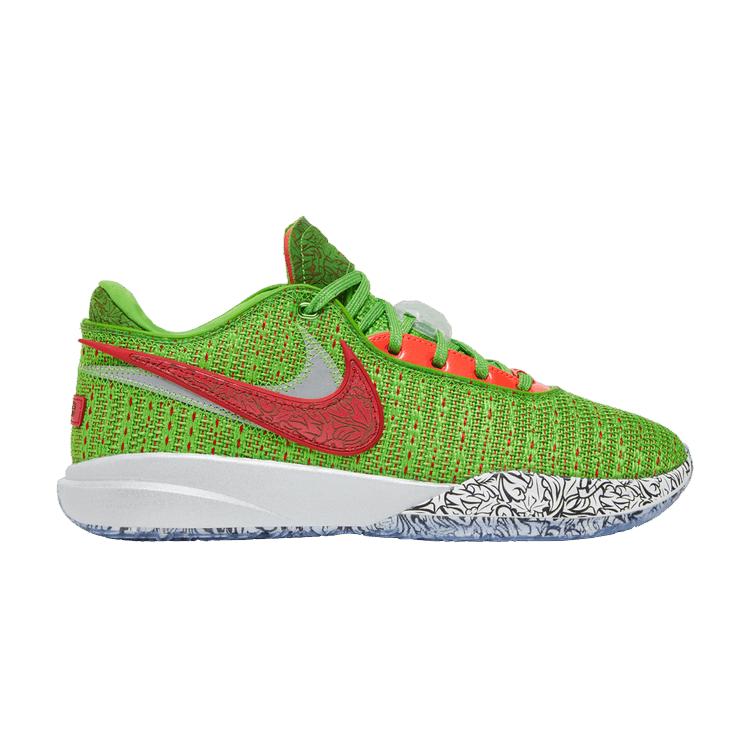 Nike LeBron 20 Stocking Stuffer Men Sneakers Green Green-Apple University-Red FJ4955-300