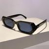 Small Frame Vintage Irregular Square Sunglasses Women For Men Luxury Brand Designer Rivet Sun Glasses Popular Punk Shades UV400