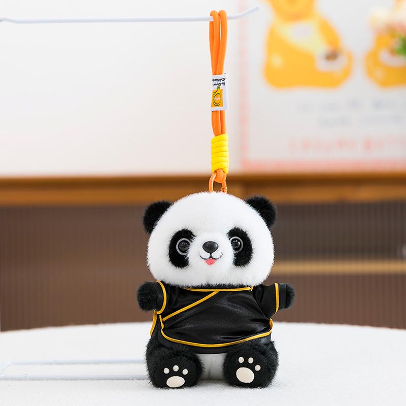 Chinese Style Cute Panda Pendant Plush Toy with Logo