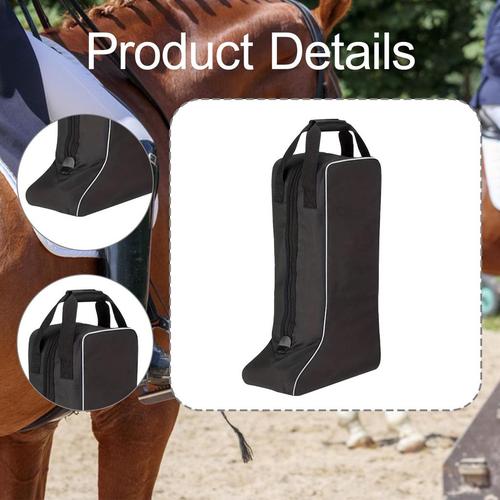 Riding Tall Boot Pouch Boot Storage Carry Pouch Competition Equestrian Pack Equipment for Shows Travel Protect Rider Boots Tour