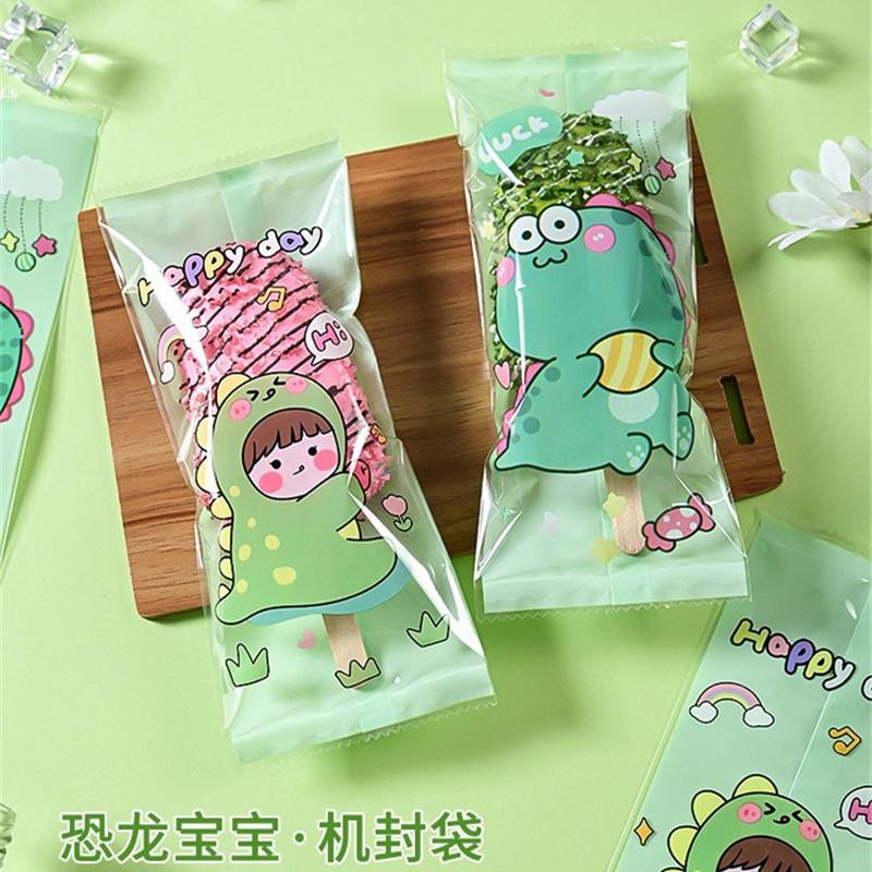 

100Pcs/pack 8x19cm DIY Handmade Ice Cream Candy Milk Taffy Wrapper Machine Sealing Bags New Year Gift Pastry Packaging 9x12.5cm