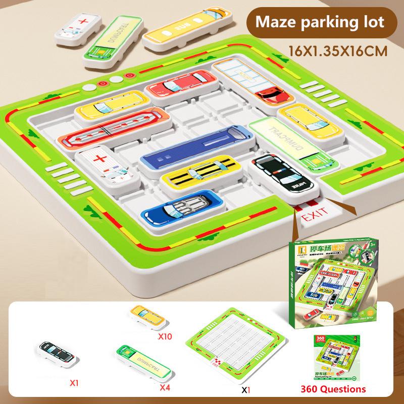 Car Toys Race Toys Maze Huarong Road Children s Puzzle Thinking Training Concentration Skills Multi-challenge Breakout Games
