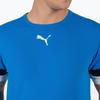 Puma Teamrise Breathable Logo Print Pullover Round Neck Short Sleeve Football Shirt Men tops Blue Black 704932-02