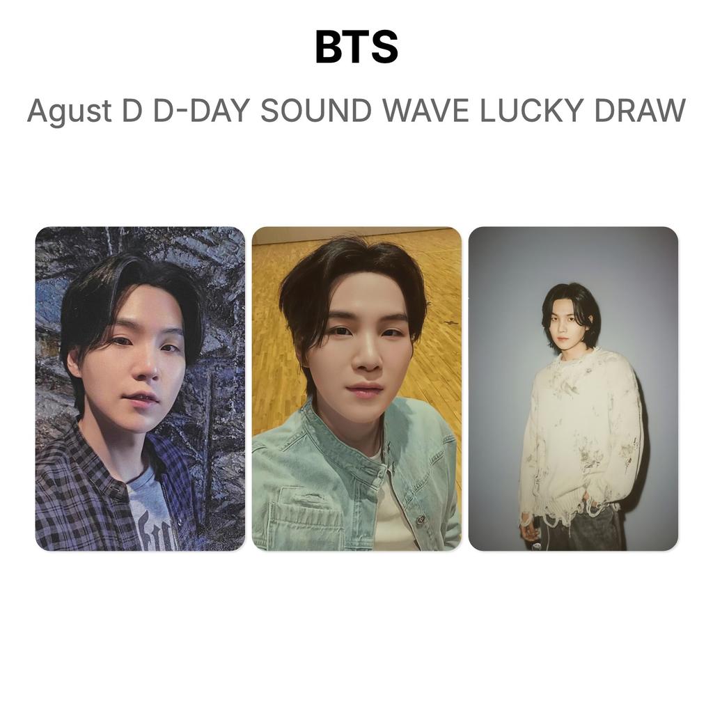 BTS Agust D D-DAY SOUND WAVE LUCKY DRAW Official Photocard