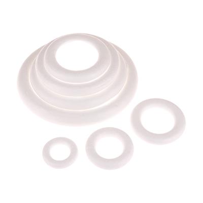 1Pc White Round Foam Ring For Christmas Crafts Diy Handmade Wreath 8/10/12/15/20/25/30Cm Wedding Party Decorations