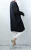 Gold Japan Plus Size Cocoon Long Perfect for and Size 4L Women's Tunic, Sleeve, Fleece-Lined, Fall, Spring, Autumn, Winter, Cros-140107, Black,