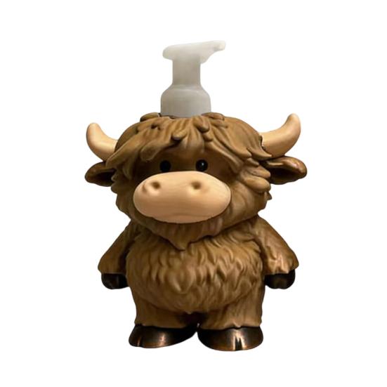 

Highland Cow рідке мило Диспенсер шампунь тіло мило для рук гель для душу обличчя очищувач контейнер ванна кімната багаторазовий порожній прес насос пляшка світло-коричневого кольору