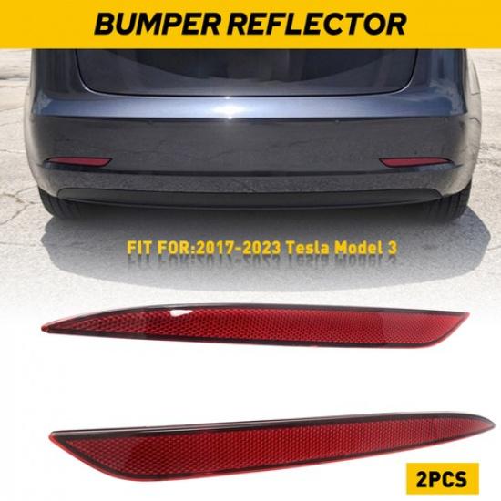 16-23 for 3 Tesla Model Rear Tail Bumper Light Reflector Reflex left Right Side