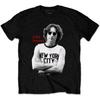 T-shirt John Lennon New York City - NYC Lennon The Beatles Maglietta - Nuova