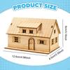1/64 1/60 Miniature House Made of , Unpainted, Unique Ornament Accessory, DIY Building, Ready for