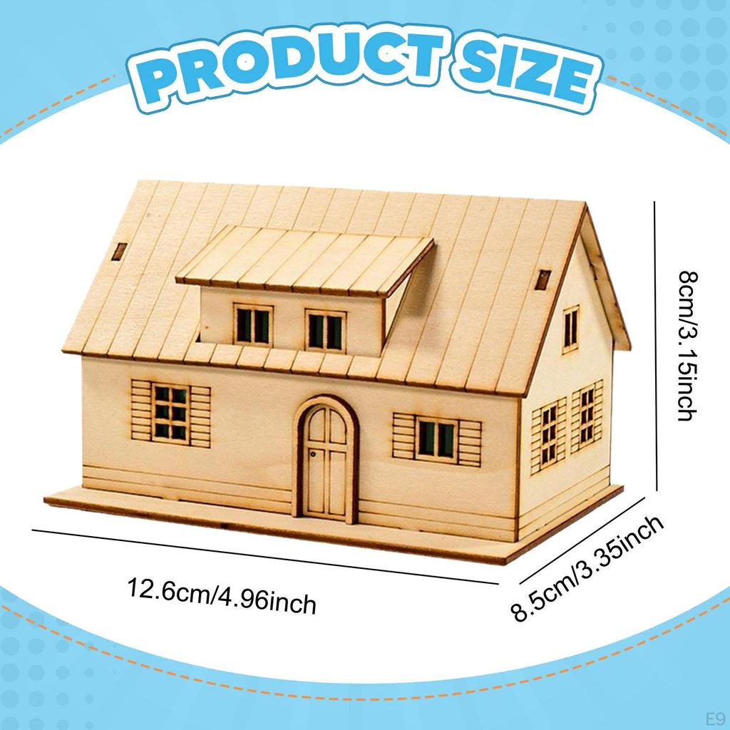 1/64 1/60 Miniature House Made of , Unpainted, Unique Ornament Accessory, DIY Building, Ready for