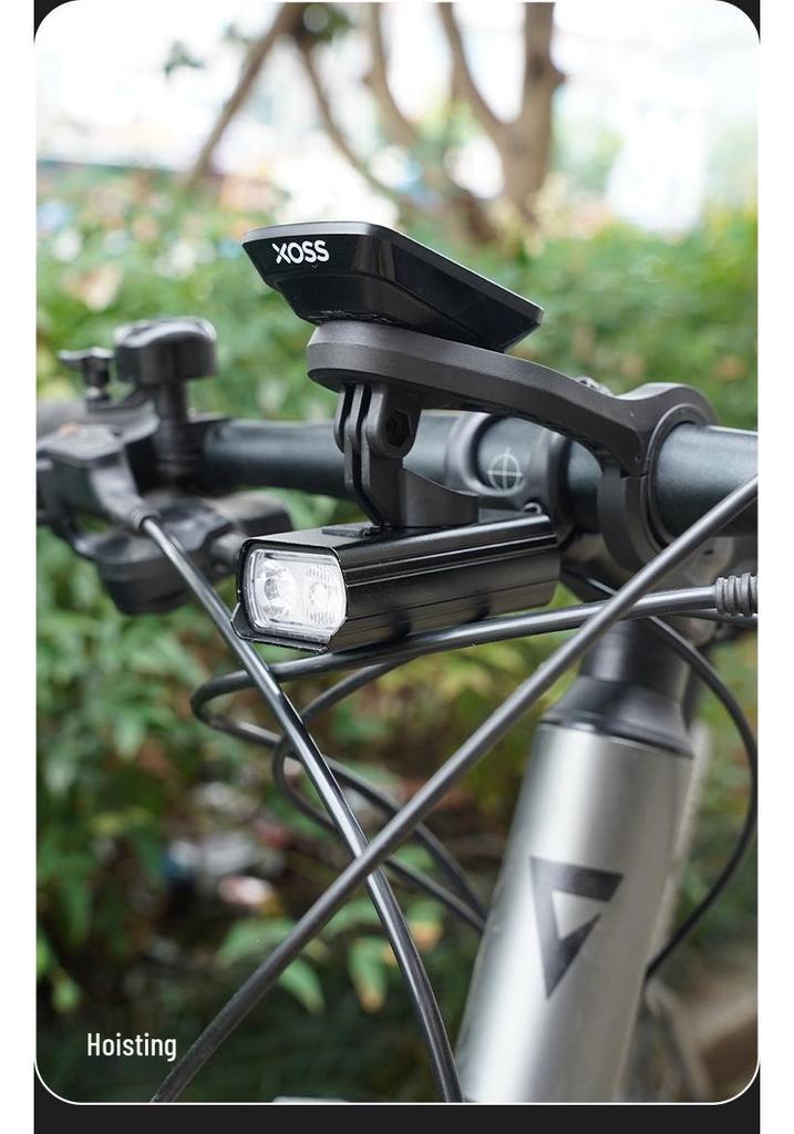 New High-Brightness Aluminum Bicycle Headlight: Waterproof Digital Display Cycling Light for Mountain Bikes