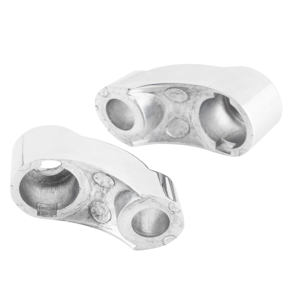 Kijima Motorcycle Parts Front Turn Signal Stay Set for Inner Tubes (39), Polished, HD-019011