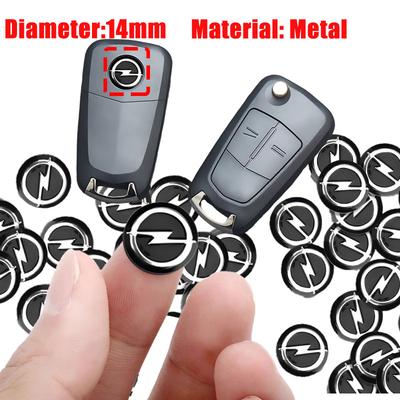 Metal Car Key Badge Emblem Replacement Auto Key Stickers For Corsa Astra Mokka Grandland X Insignia Zafira Vivaro Combo