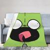 Invaders Zim Cartoon Blankets Flannel All Season Multi-Function Soft Throw Blanket For Bed Bedroom Bedspread