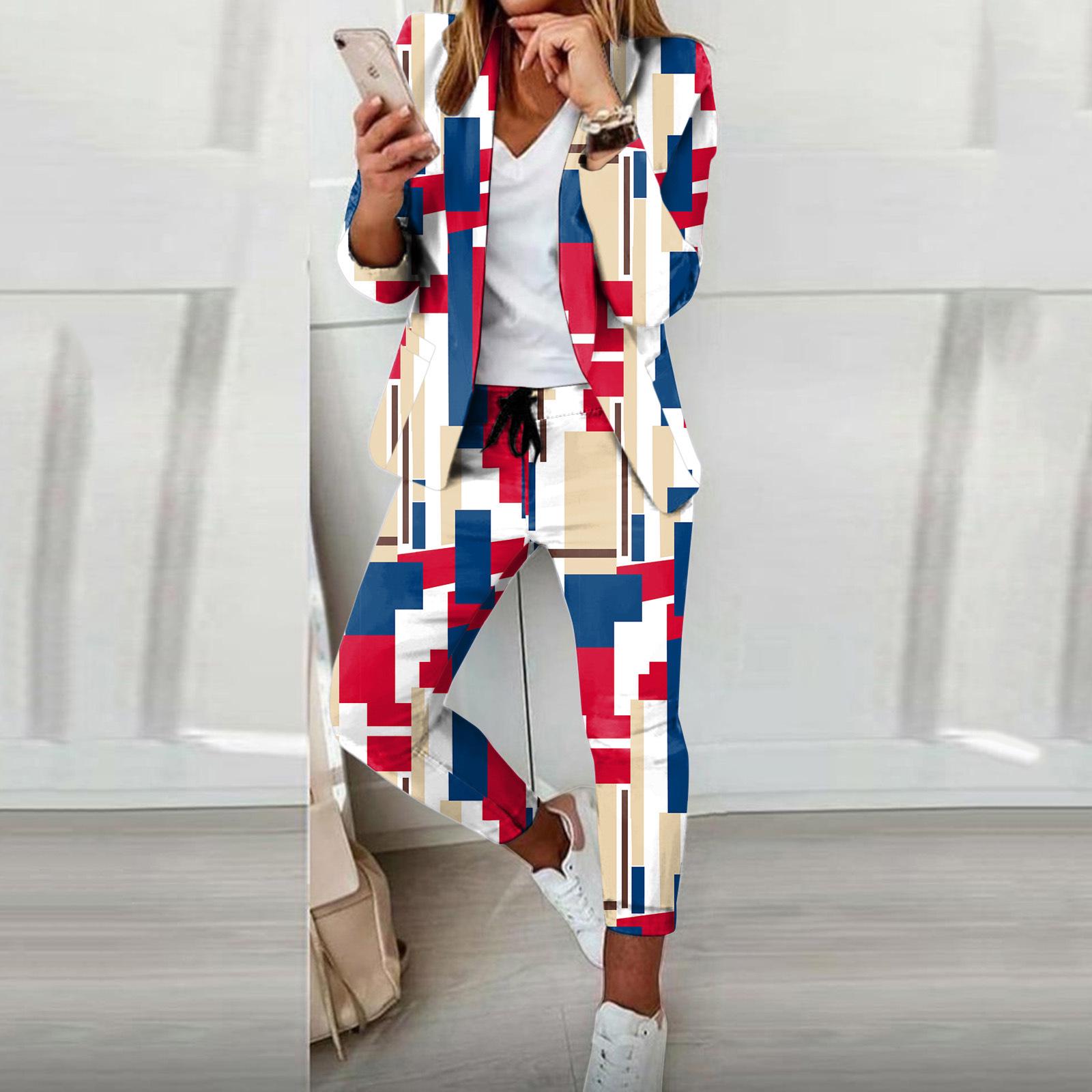 Женский новый повседневный модный костюм Small (S)